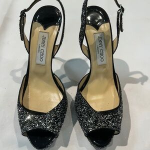 Jimmy Choo Platform strappy party heel